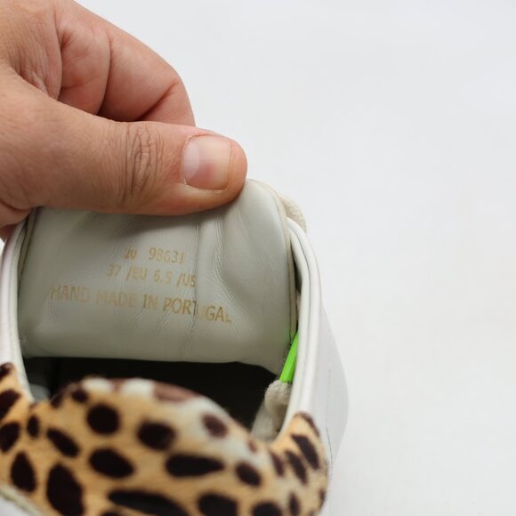 Axel Arigato Clean 1.40MM Women's 6.5 White Leather Animal Print Casual Sneakers - Picture 3 of 12